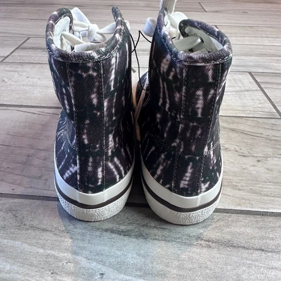 Isabel Marant Canvas Purple High-Top Sneaker Logo Print Size 39/7.5 - Picture 5 of 8